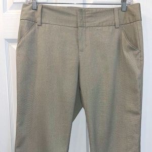 Daisy Fuentes, Size 14, Tan, Beige Crop Trousers